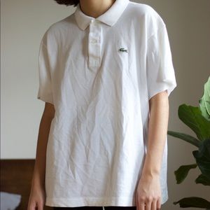 Vintage Lacoste polo quarter button